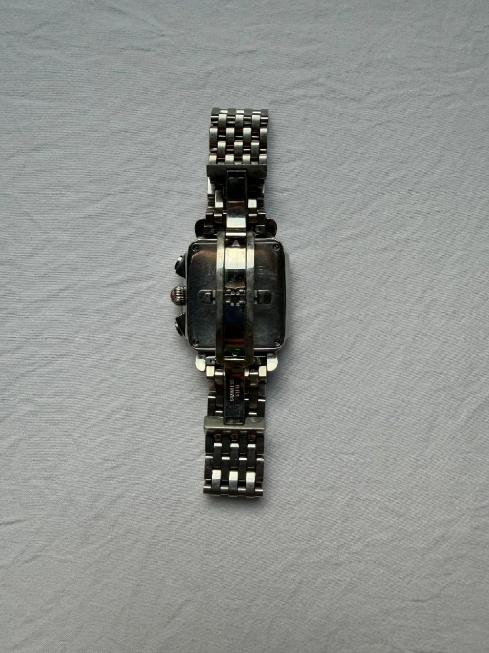 Michele Deco diamond Stainless Steel Watch
